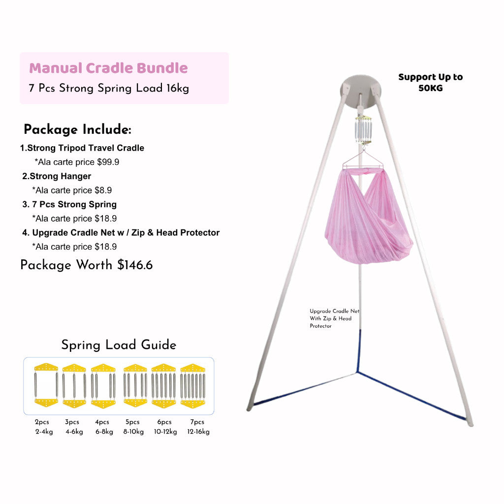 Mums Choice x Ayoto Premium Strong Tripod Baby Travel Cradle