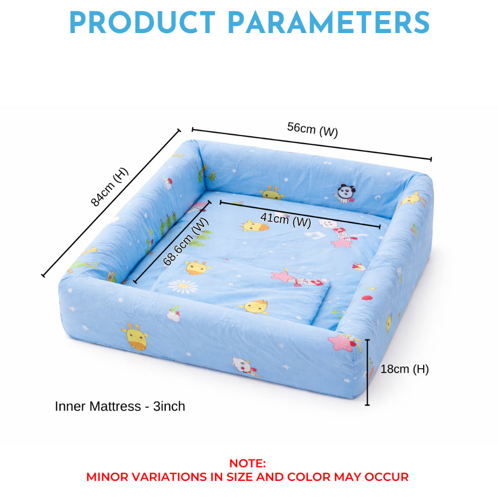 Nemobaby Toddler Bumper Bed Children Sofa Bed  Sponge Full Protection - MINI VERSION