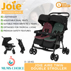 Joie Aire Twin Double Stroller W/RC