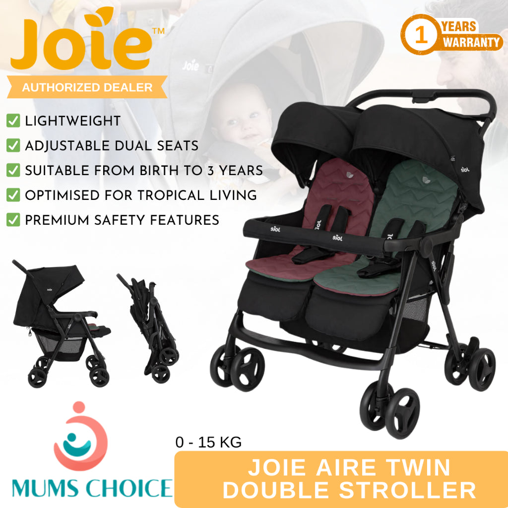 Joie Aire Twin Double Stroller W/RC