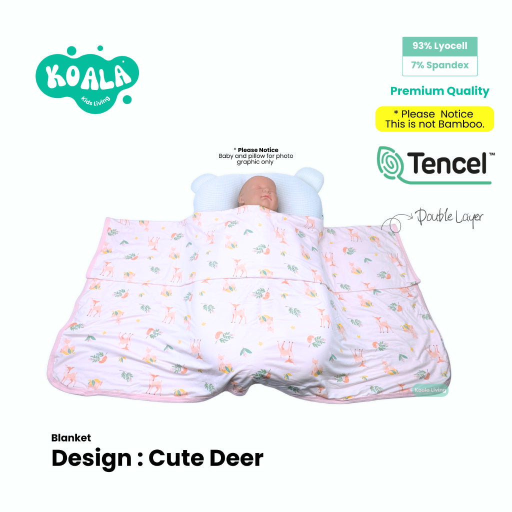 Koala Living Baby Soft Bamboo Blanket Single Layer / Double Layer