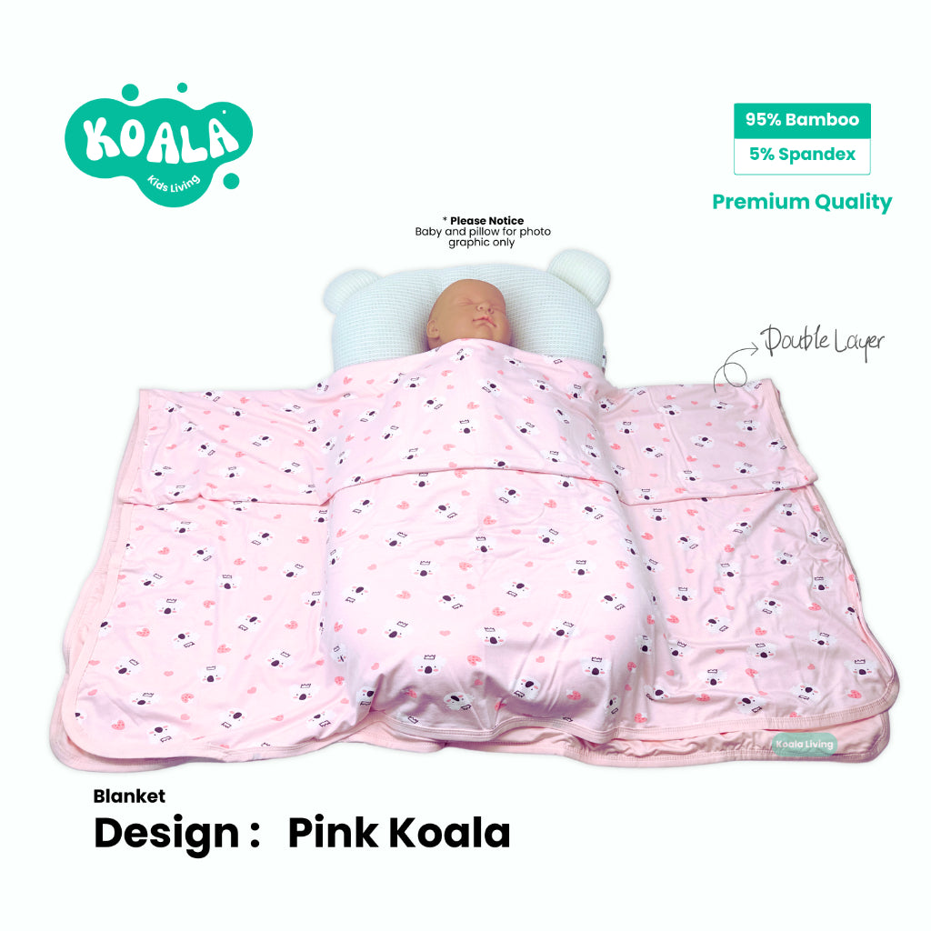 Koala Living Baby Soft Bamboo Blanket Single Layer / Double Layer