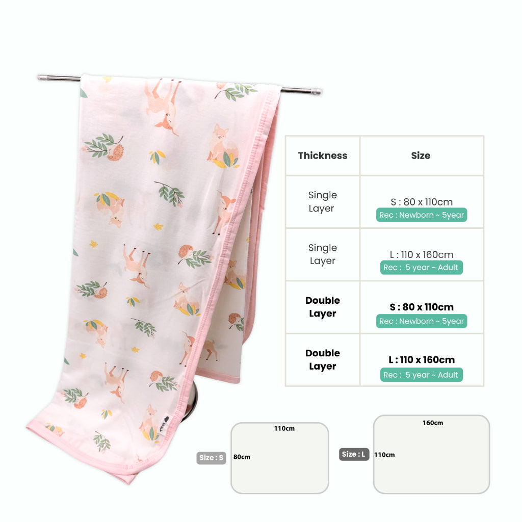 Koala Living Baby Soft Bamboo Blanket Single Layer / Double Layer