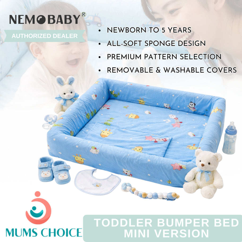Nemobaby Toddler Bumper Bed Children Sofa Bed  Sponge Full Protection - MINI VERSION