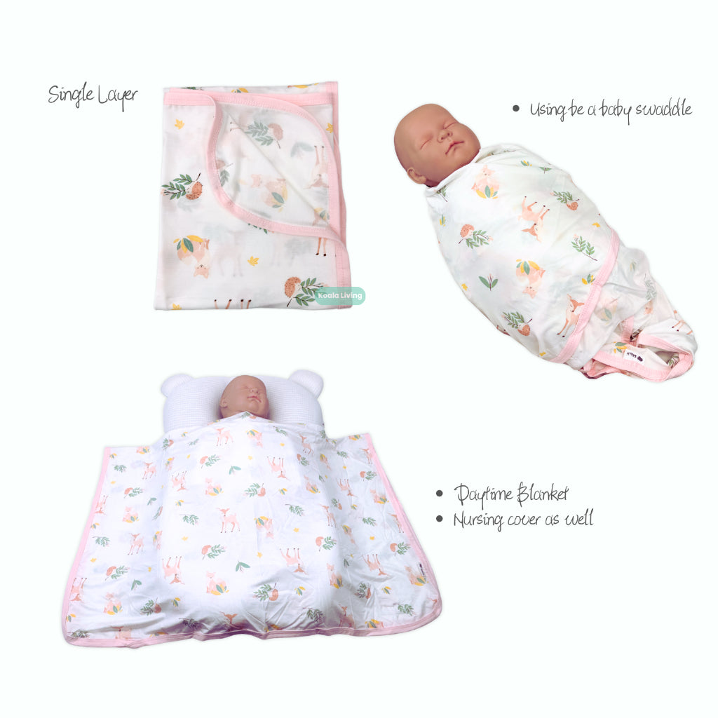 Koala Living Baby Soft Bamboo Blanket Single Layer / Double Layer
