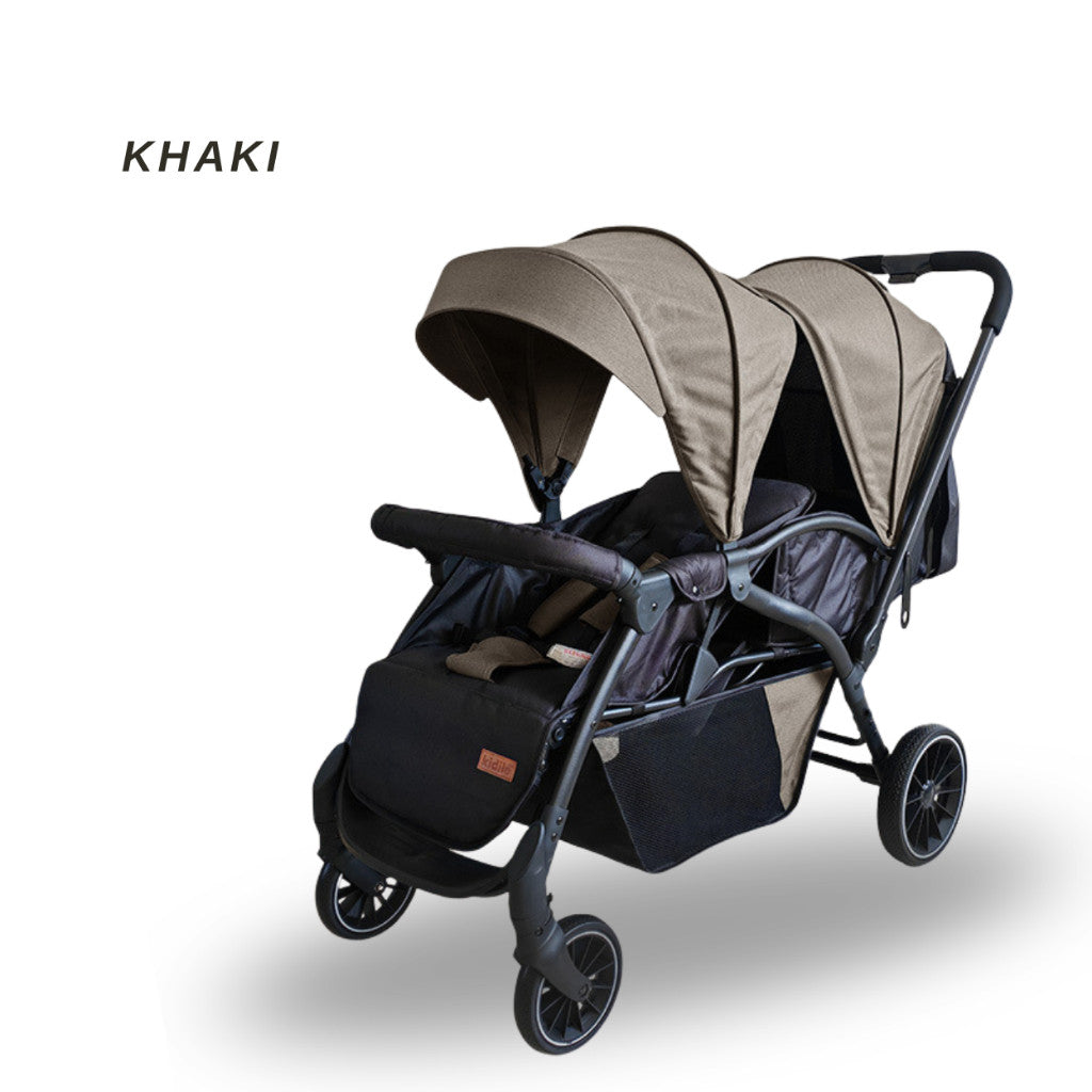 Kidilo Premium Baby Duo Stroller with Bassinet Newborn Ready Lightweight Foldable High-View Pushchair