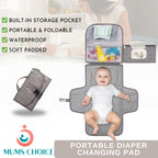Mums Choice Waterproof Baby Diaper Bag with Changing Station Portable Large Capacity Mommy Bag