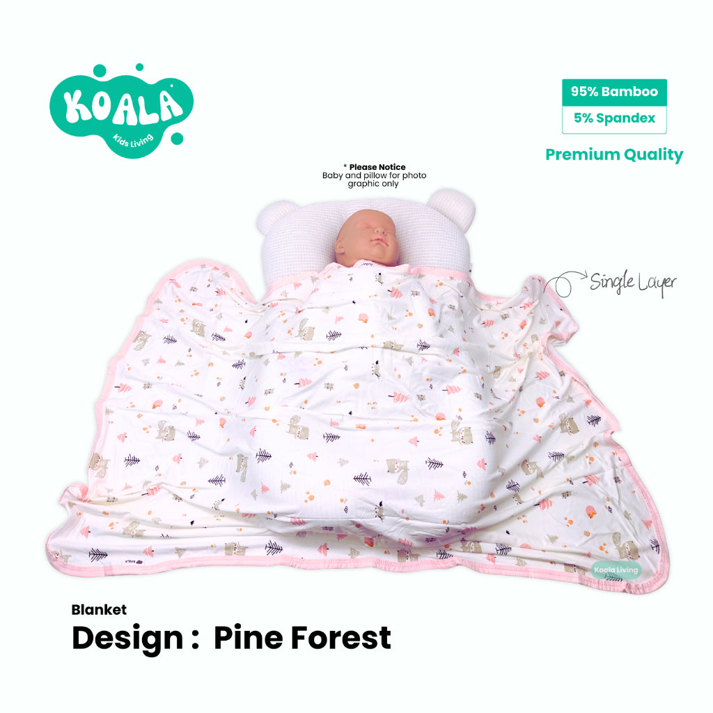 Koala Living Baby Soft Bamboo Blanket Single Layer / Double Layer
