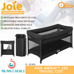 Joie Amigo 120 One-hand Fold Travel Cot
