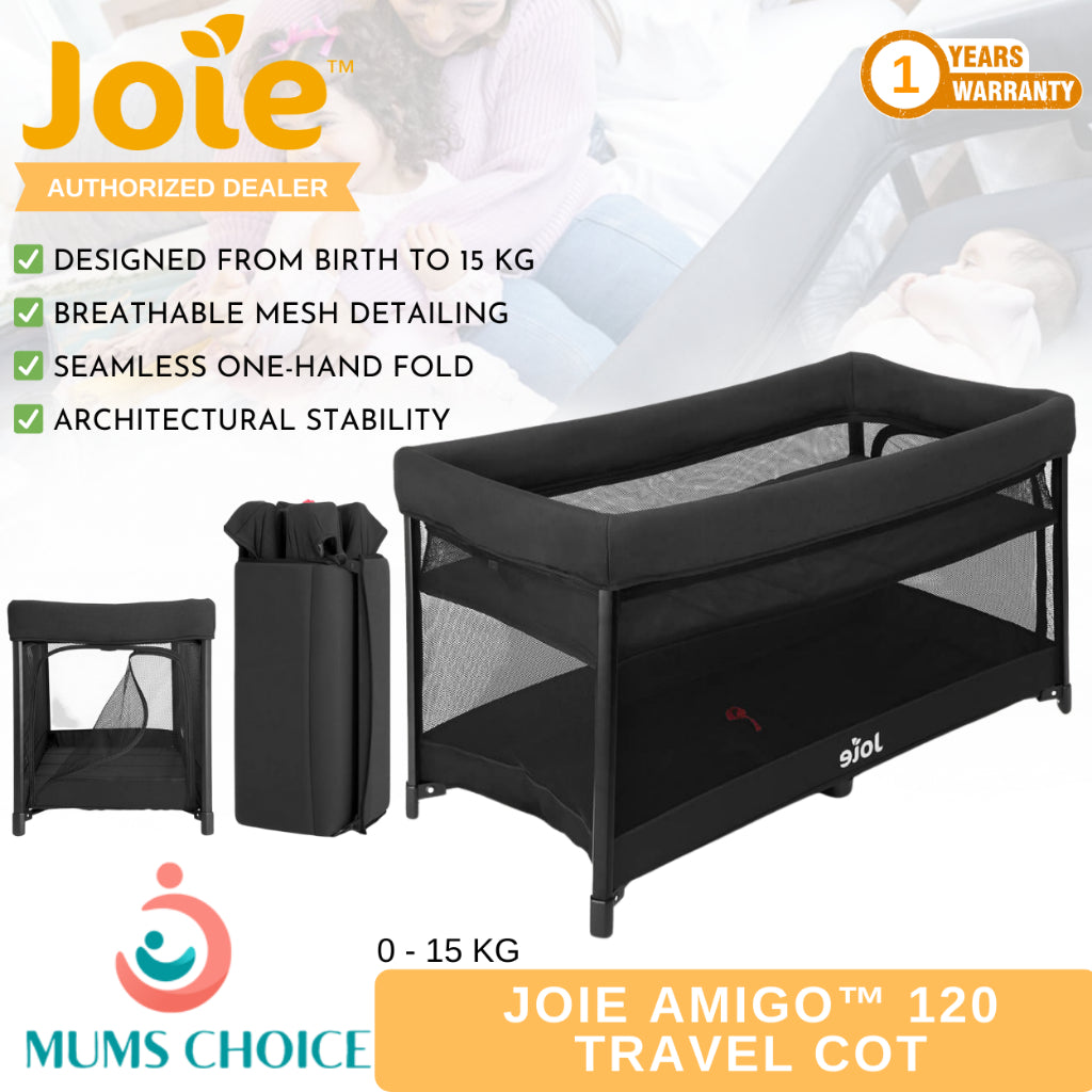 Joie Amigo 120 One-hand Fold Travel Cot