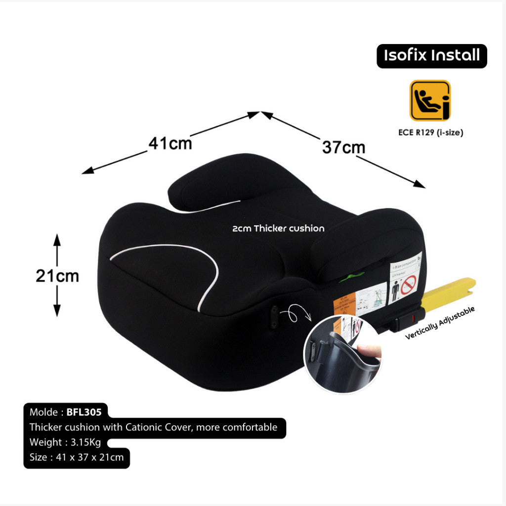 Mums Choice children  isofix car seat booster seat ECE R129 (125~150cm)