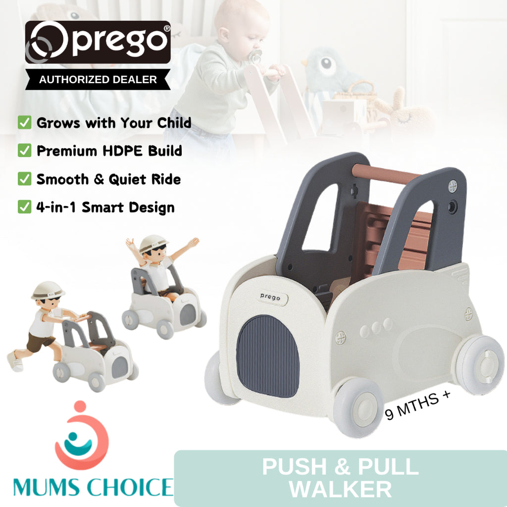 Prego Baby Push n Pull Walker 4 In 1 Walker Wagon Trolley For Kid