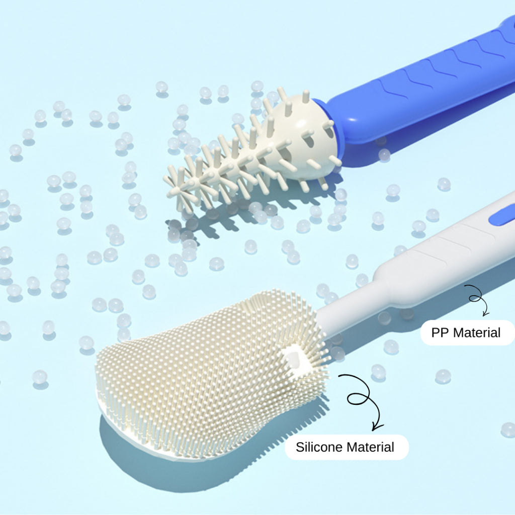 Misuta Baby Bottle Cleaning Brush Set with Storage Container Travel Kit