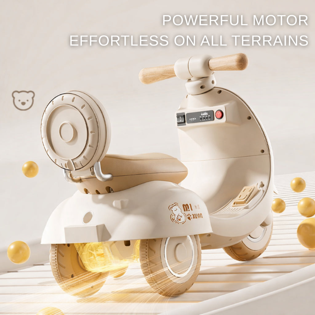 Easy Choice Premium Kids Electric Ride-On Tricycle – Remote Control, Lights & Elegant Design
