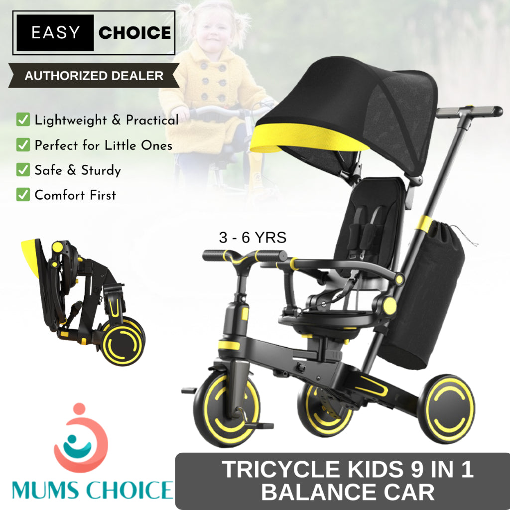 Easy choice 9 in 1 baby  stroller Kids tricycle balance car