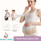 Mums Choice 2-in-1 Maternity Support Belt for Pregnancy & Postpartum Recovery