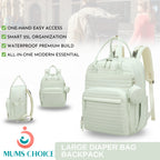 Mums Choice Waterproof Diaper Bag with Adjustable Padded Strap & Changing Mat SC208