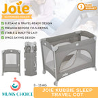 Joie Kubbie Sleep Bedside Travel Cot