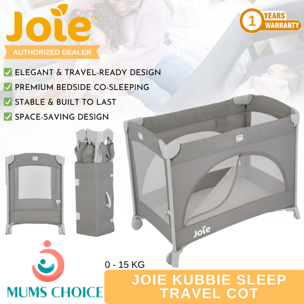 Joie Kubbie Sleep Bedside Travel Cot