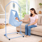 Mums Choice Baby Cradle Net with head, pocket, zipper/Hammock – Breathable Mesh, Ultra Soft & Comfortable