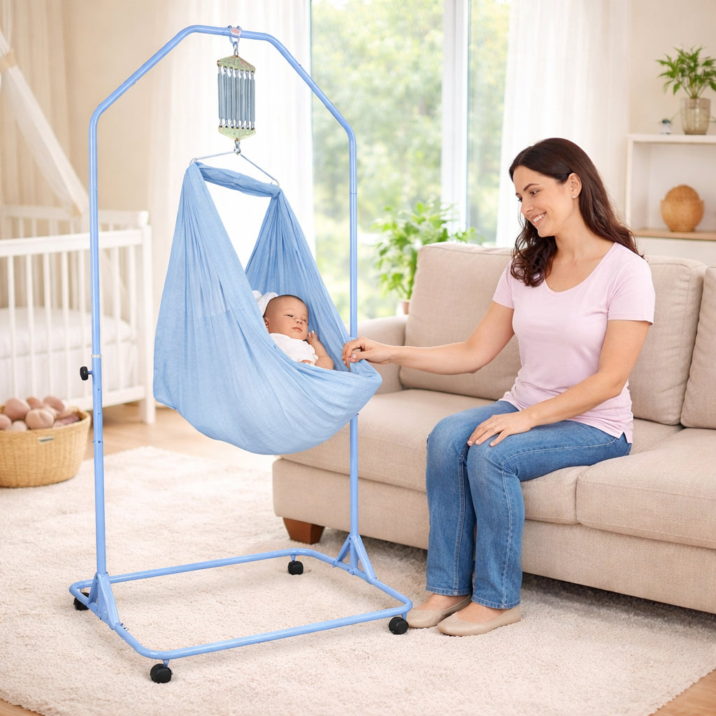 Mums Choice Baby Cradle Net with head, pocket, zipper/Hammock – Breathable Mesh, Ultra Soft & Comfortable