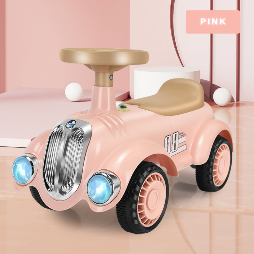 Easy Choice Kids Balancing Ride-On Car Vintage Design Brithday Toys