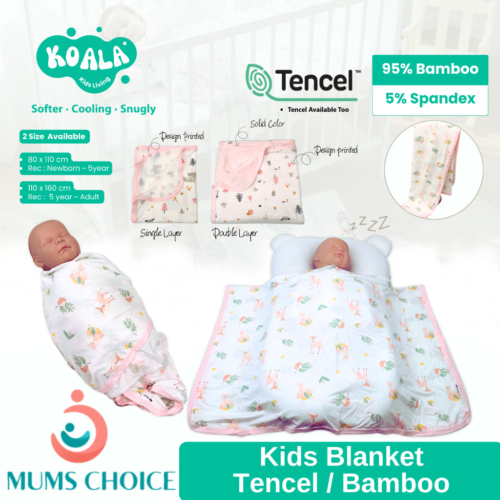 Koala Living Baby Soft Bamboo Blanket Single Layer / Double Layer