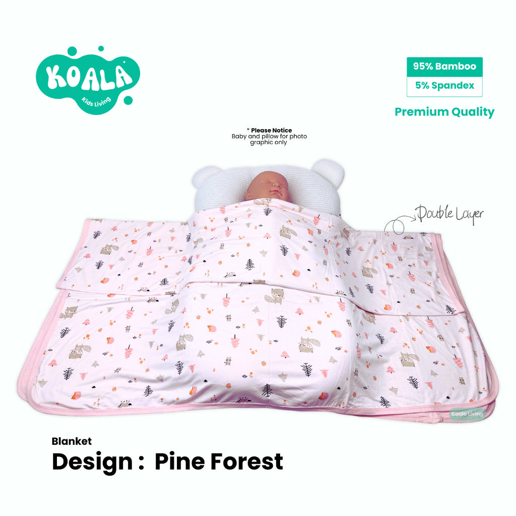 Koala Living Baby Soft Bamboo Blanket Single Layer / Double Layer