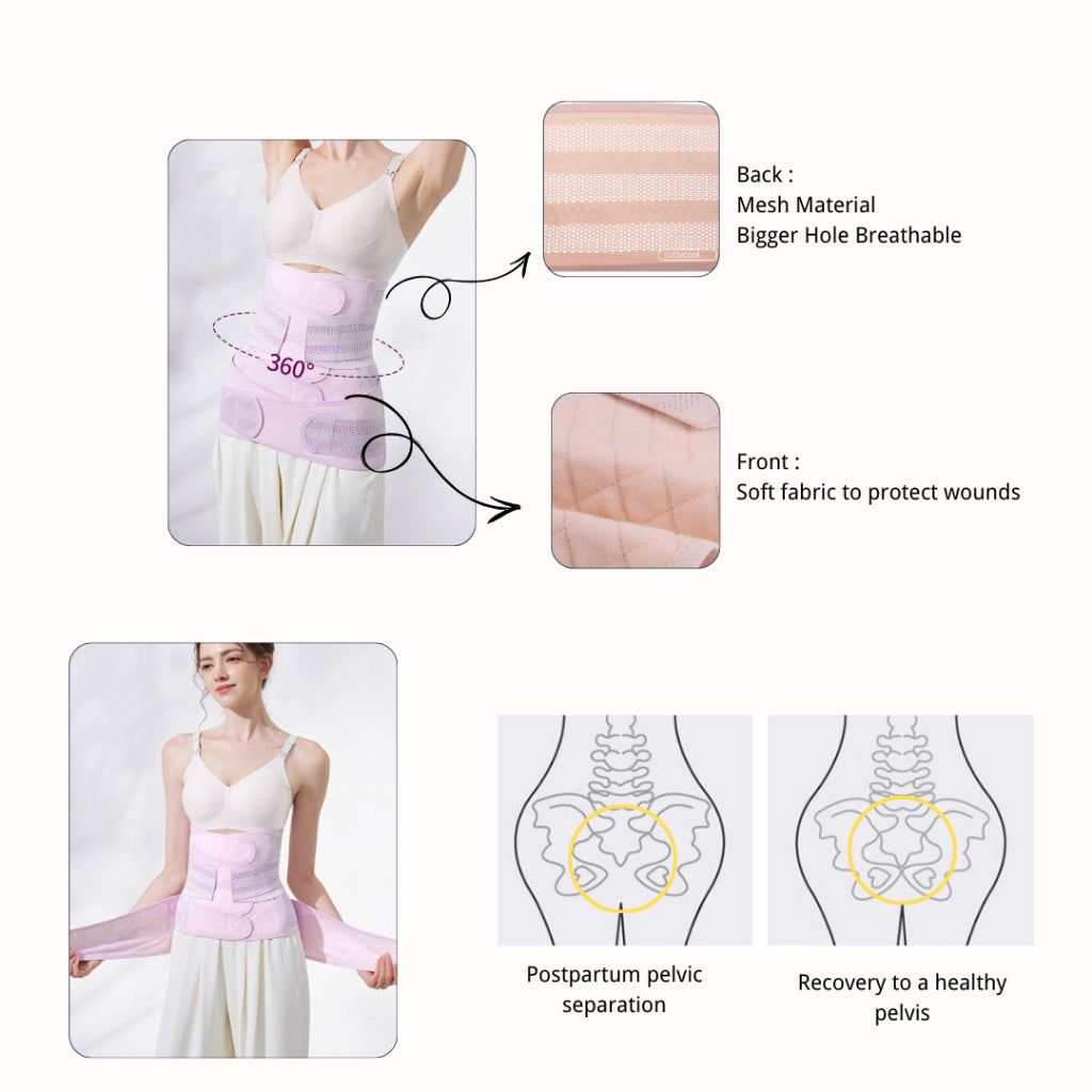 Mums Choice 2-in-1 Premium Postpartum Abdominal & Pelvic Support Belt