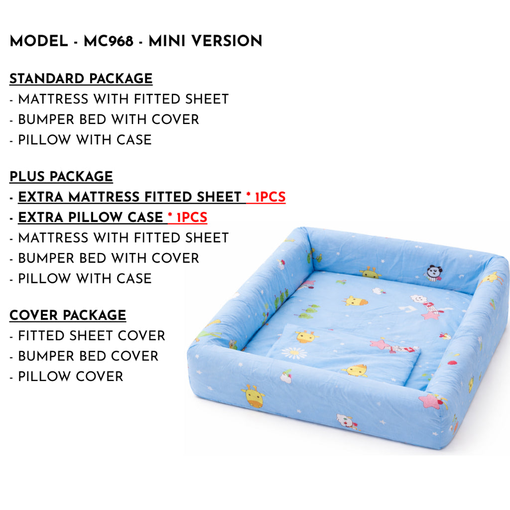 Nemobaby Toddler Bumper Bed Children Sofa Bed  Sponge Full Protection - MINI VERSION