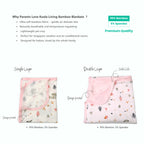 Koala Living Baby Soft Bamboo Blanket Single Layer / Double Layer