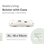Koala Living 100% Pure Combed  Cotton Toddler Bolster With replacement Cover