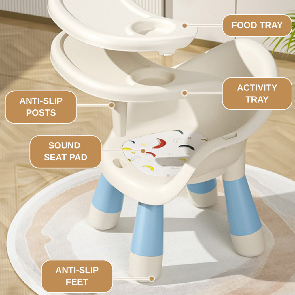 Mums Choice baby sound chair with food tray