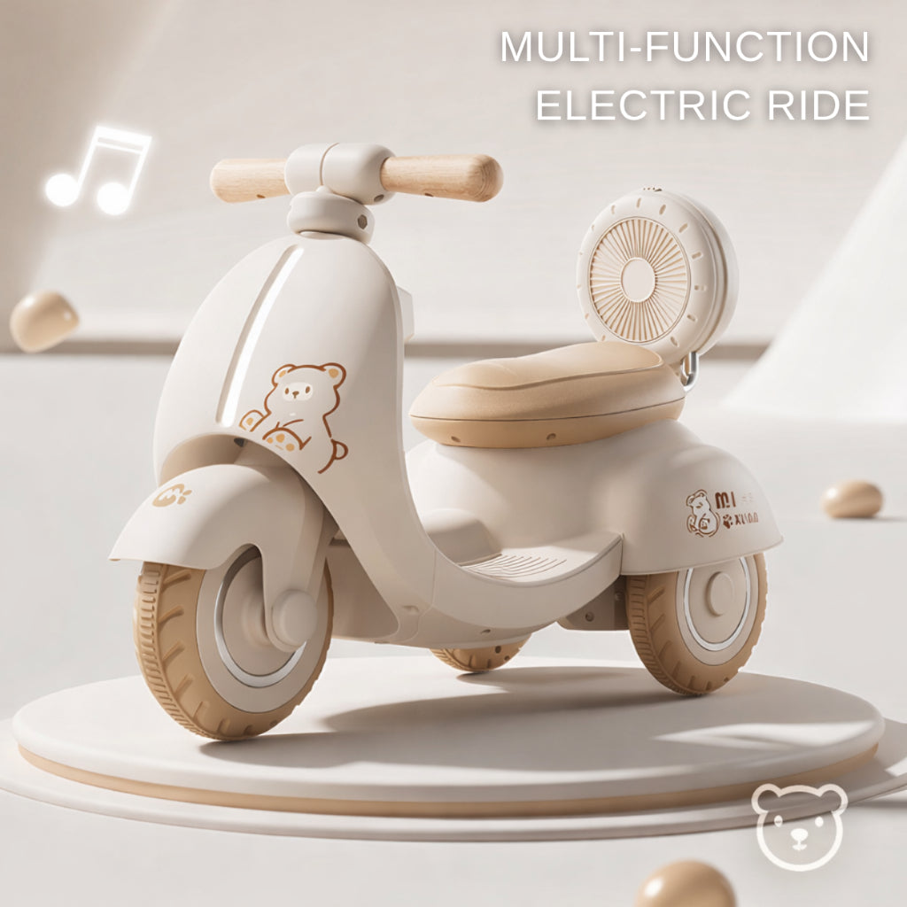 Easy Choice Premium Kids Electric Ride-On Tricycle – Remote Control, Lights & Elegant Design