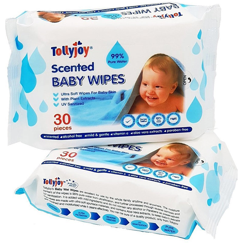 Tollyjoy Scented Wipes  2 x 31s