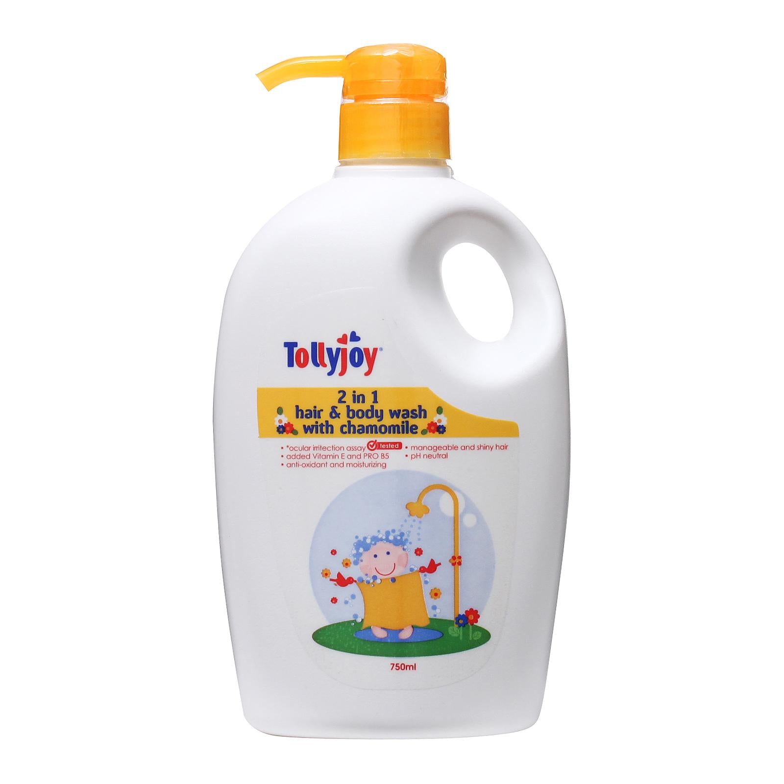 Tollyjoy 2 In 1 Hair And Body Wash 750ml-Yellow