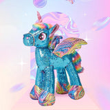 Unicorn Figure Flip Sequin Standing 95cm Gifts