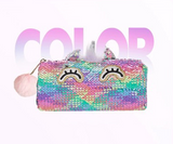 Unicorn Barrel Shaped Pouch Pencil Case-21*8*8cm