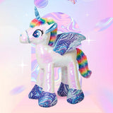 Unicorn Figure Flip Sequin Standing 95cm Gifts