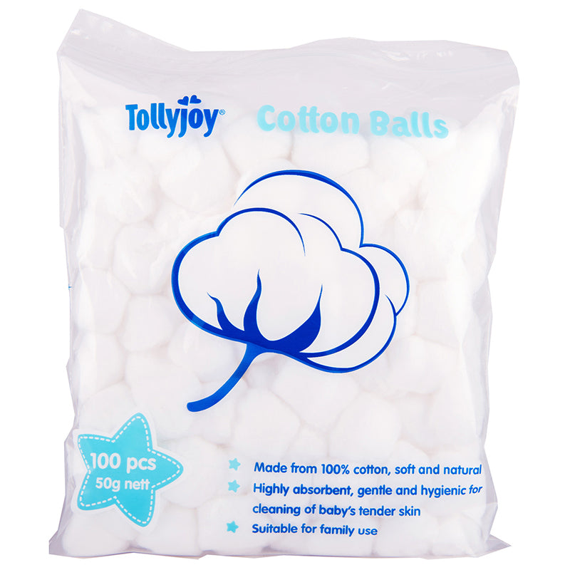 Tollyjoy Cotton Balls 100 pcs