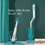 Misuta Bottle & Nipple Brush Set Silicone (1 box= 2 pieces) Bottle Silicone Brush Set Bottle Cleaner