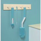 Misuta Bottle & Nipple Brush Set Silicone (1 box= 2 pieces) Bottle Silicone Brush Set Bottle Cleaner