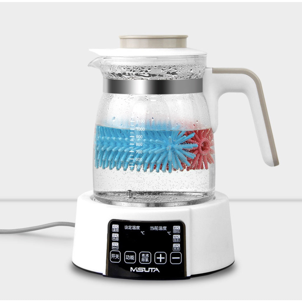 Misuta Bottle & Nipple Brush Set Silicone (1 box= 2 pieces) Bottle Silicone Brush Set Bottle Cleaner