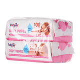 Tollyjoy Unscented Wipes 2 x 100s