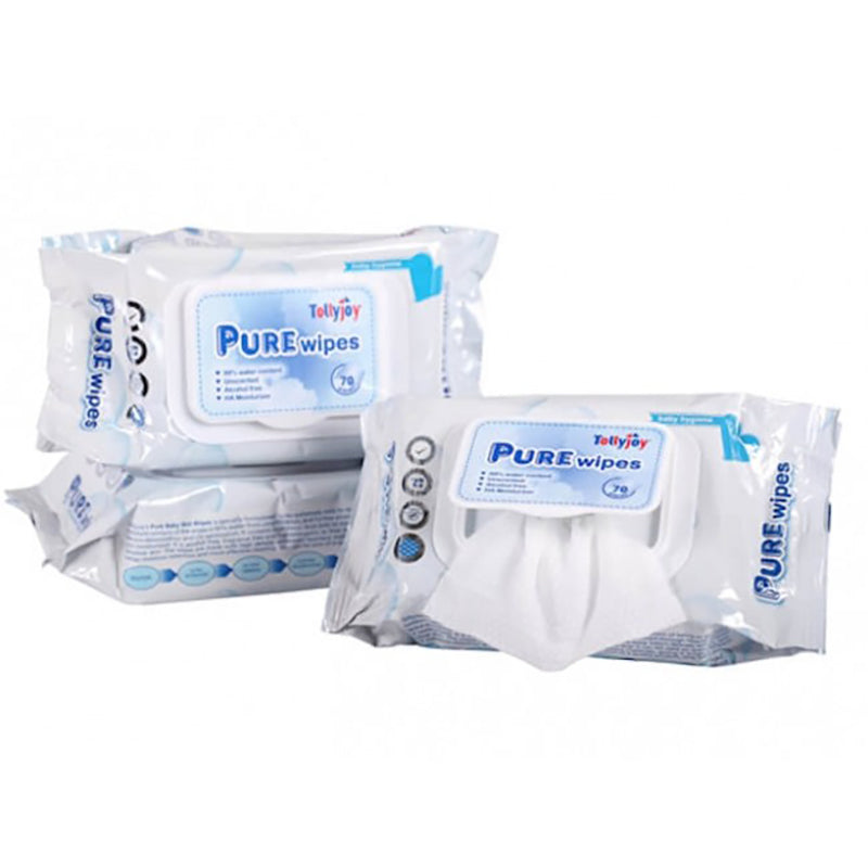 Tollyjoy PURE Wipes 3 x 70s